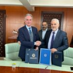 Presidente Di Palma e Presidente Mohamed Shlebikf