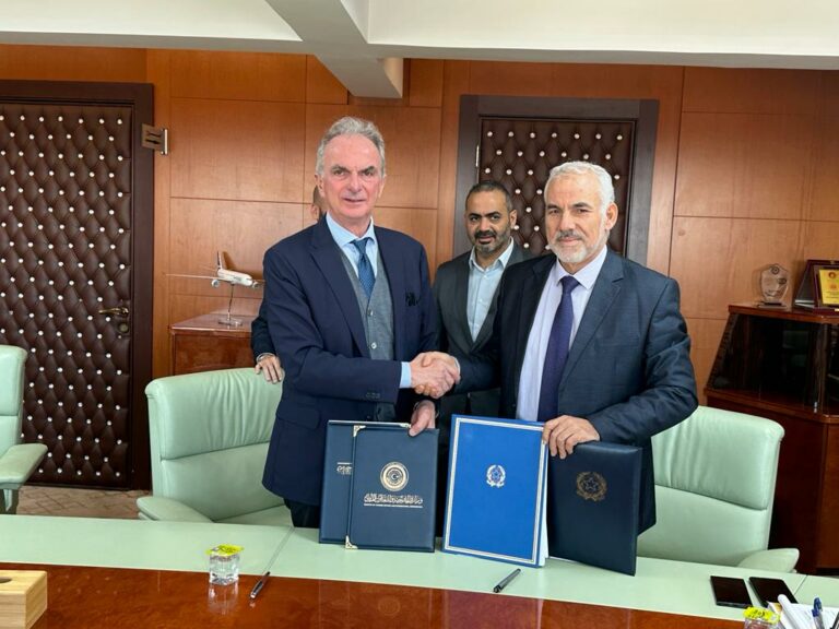 Presidente Di Palma e Presidente Mohamed Shlebikf