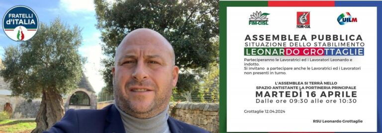 RENATO PERRINI ALLA ASSEMBEA DEL 16