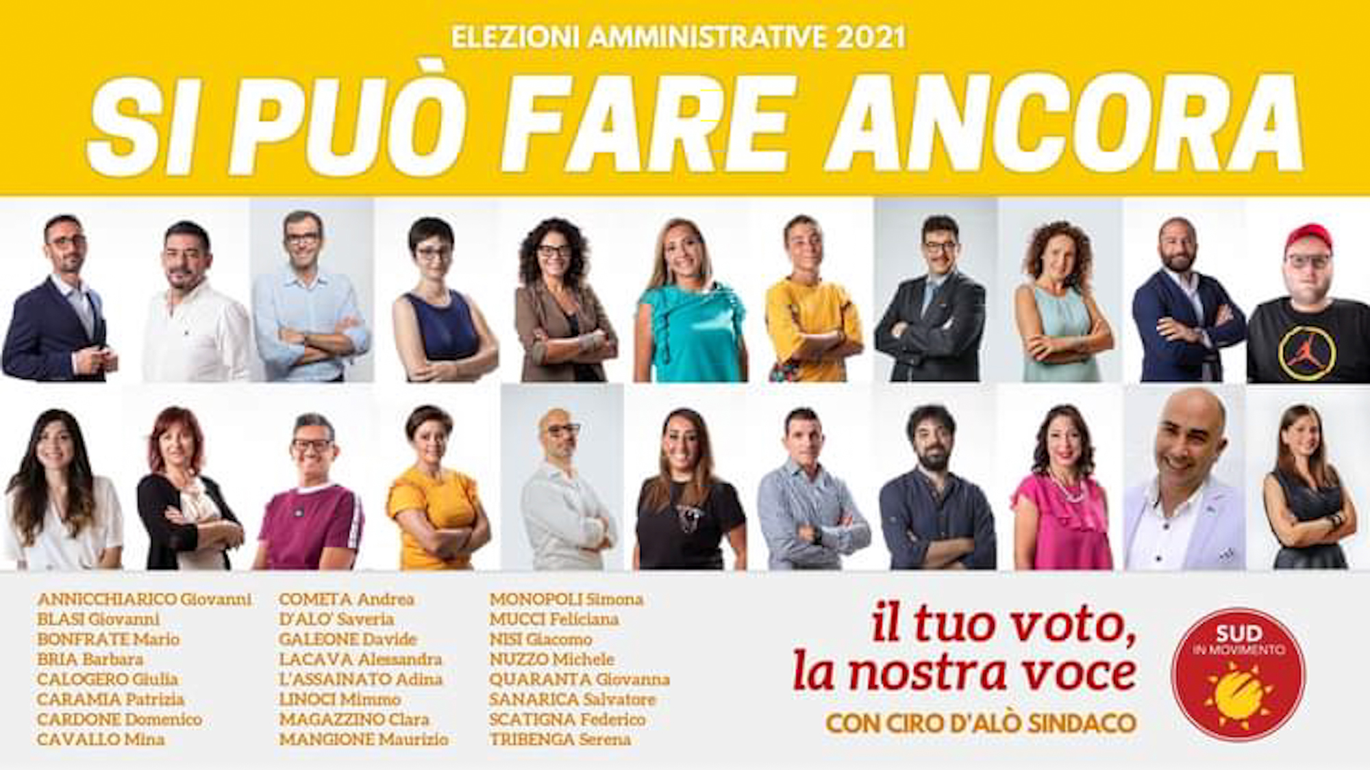 sud in movimento candidati
